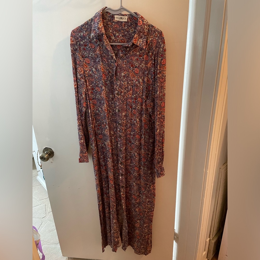 Natural Life Floral Boho Maxi Dress sz M. Slightly oversized.